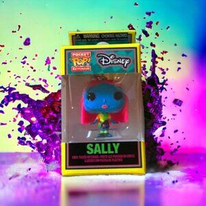 Funko Disney NBC Sally Blacklight Keychain Figurine